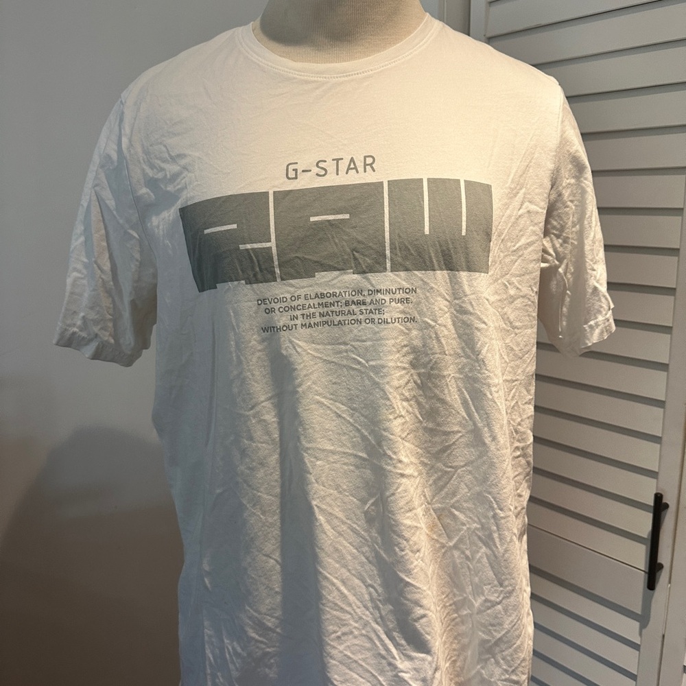 G-Star Graphic White Tee